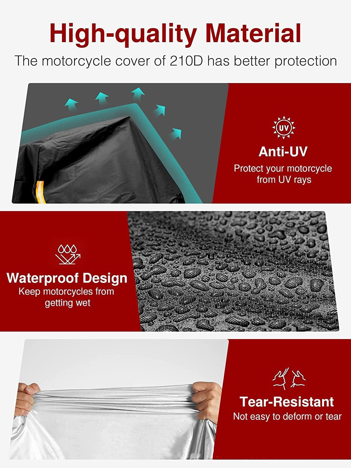 Motorcycle Two-color Protective Cover
