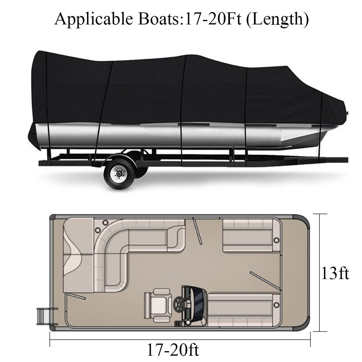 Universal Waterproof & UV-Resistant Boat Cover