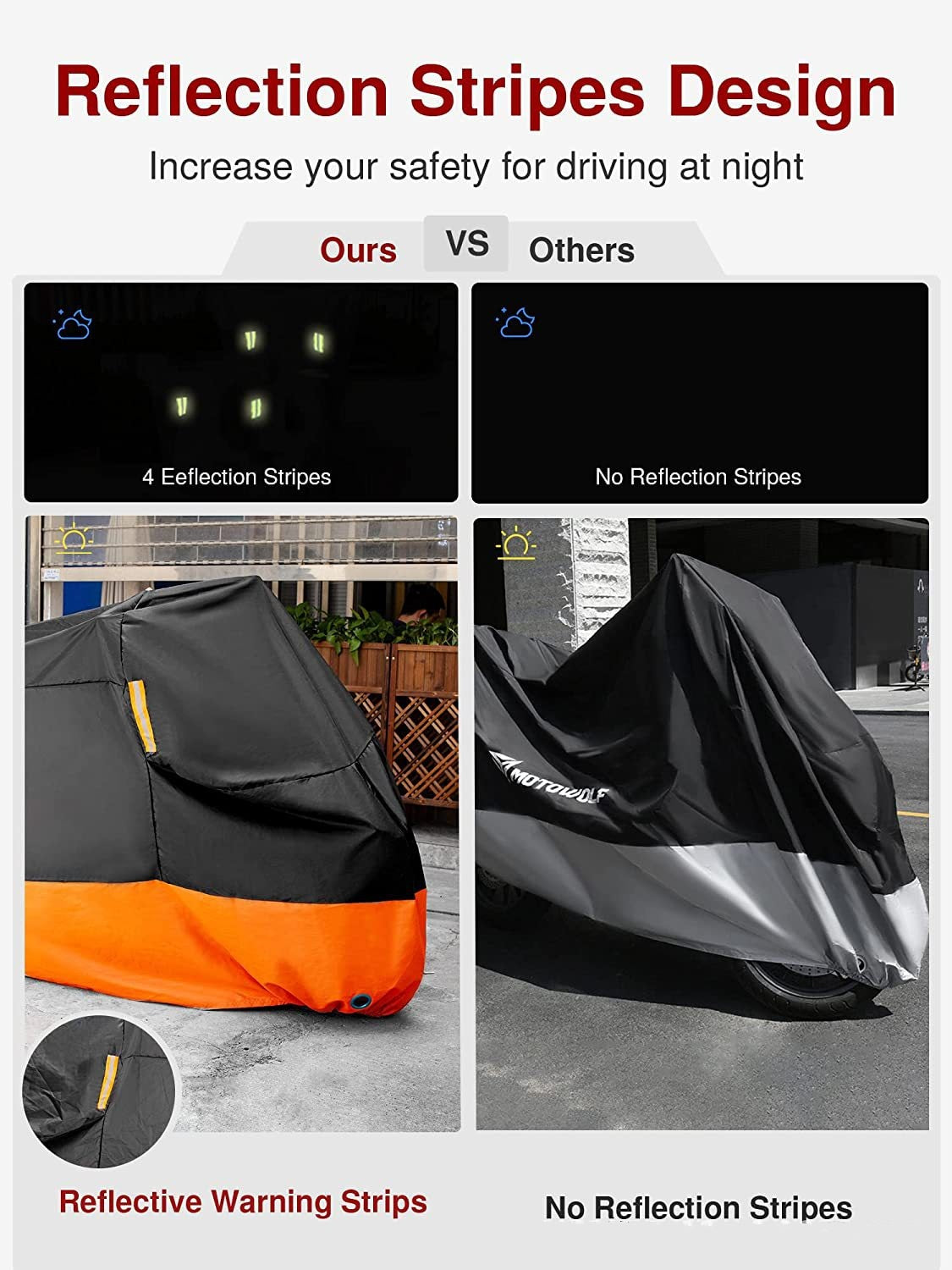 Motorcycle Two-color Protective Cover