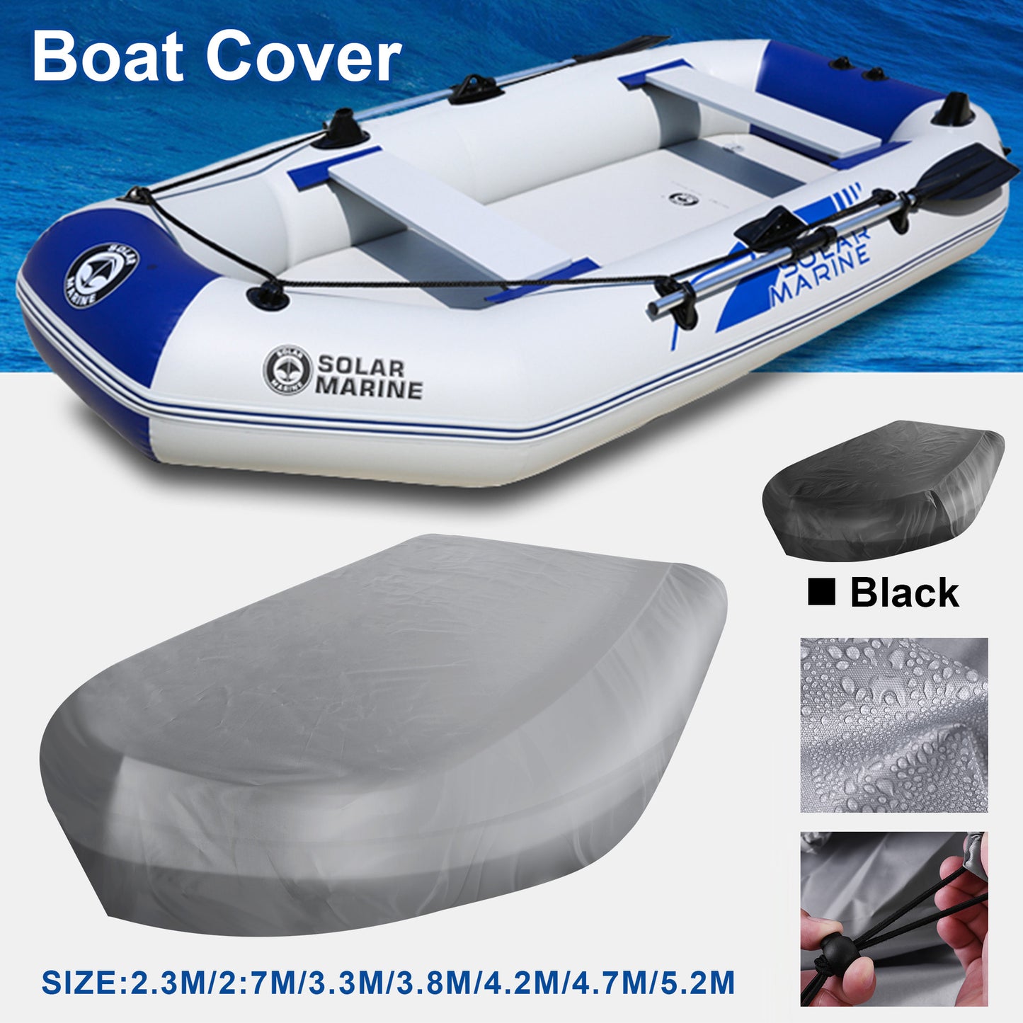 Heavy-Duty Premium Oxford Fabric Boat Cover