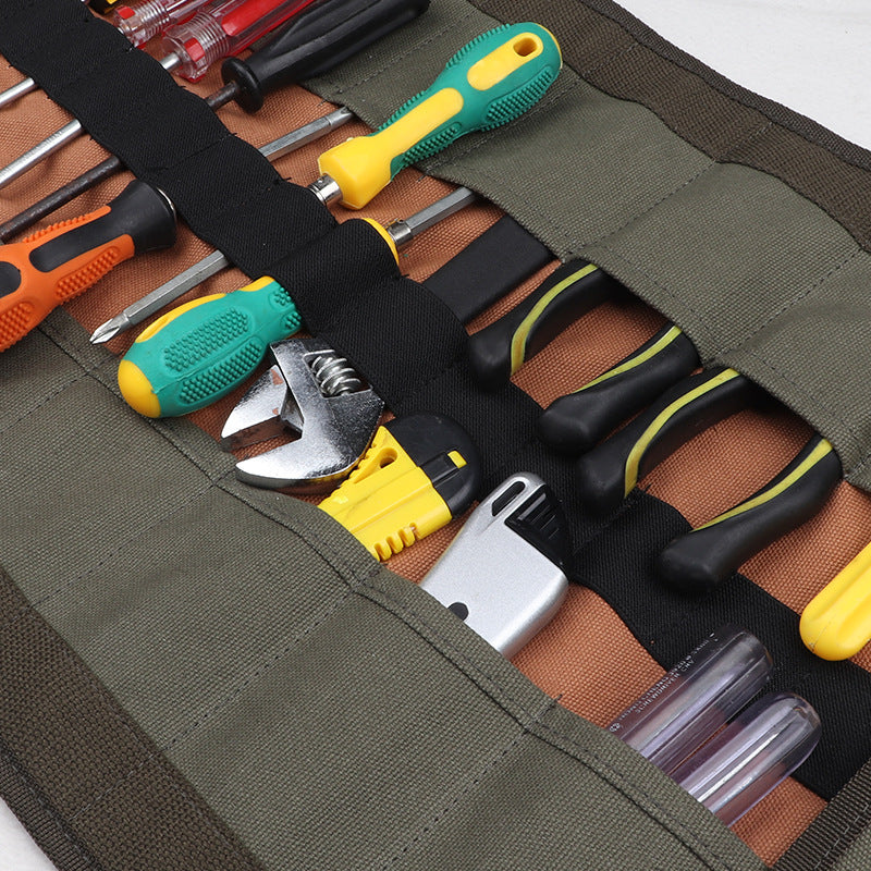 Portable canvas tool bag