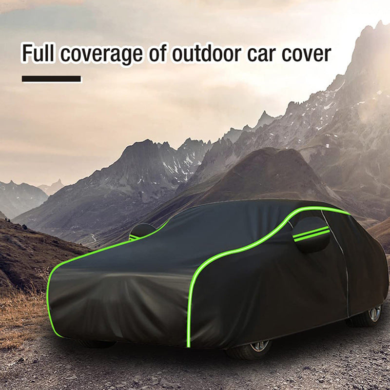 Car Waterproof&UV Protection Cover with Zipper Cotton