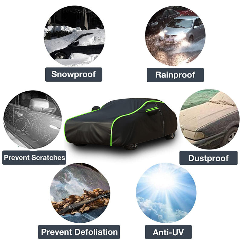 Car Waterproof&UV Protection Cover with Zipper Cotton